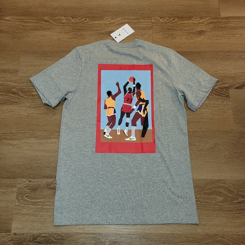 Jordan x Nina Chanel Abney Womens Grey T-Shirt Size Small New DO9805-063
